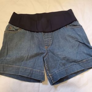 Maternity jean shorts